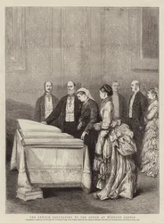 Die französische Deputation bei der Königin im Windsor Castle